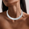 Luxurious Baguette Cut Tennis Necklace