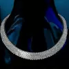 Luxurious Baguette Cut Tennis Necklace