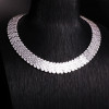 Luxurious Baguette Cut Tennis Necklace