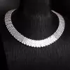 Luxurious Baguette Cut Tennis Necklace