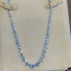 Gradient Size Heart Classic Tennis Necklace