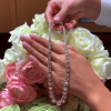 48ctw Cushion Cut White Sapphire Riviera Necklace 