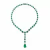 Emerald Gemstone Sterling Silver Necklace