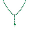 Emerald Gemstone Sterling Silver Necklace