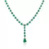 Emerald Gemstone Sterling Silver Necklace