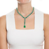 Emerald Gemstone Sterling Silver Necklace