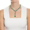 Emerald Gemstone Sterling Silver Necklace