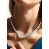 40ctw Round Cut Graduated White Sapphire Riviera Necklace