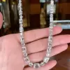 Multi-Cut White Sapphire Chain Necklace