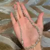 Multi Shape White Sapphire Sparkling Necklace