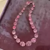 104ctw Oval Cut Pink Sapphire Statement Necklace