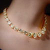 Round Brilliant White Sapphire Necklace Chocker