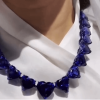 Heart Cut Sapphire Dream Blue Silver Necklace