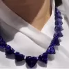 Heart Cut Sapphire Dream Blue Silver Necklace