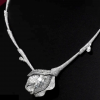 Ice Rose Pave Setting Necklace