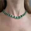 Oval Cut Emerald Luxurious Elegant Necklace