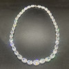 92ctw Oval Cut White Sapphire Riviere Necklace
