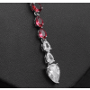 Pear Cut Green Sapphire Necklace for Women