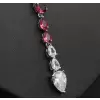 Pear Cut Green Sapphire Necklace for Women