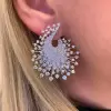 Contemporary Style Clustered Firework Statement Earrings