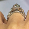 Handmade Pear Cut Sterling Silver Engagement Ring