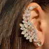 24ctw White Sapphire Nature-Inspired Climber Earrings