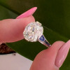 4.6ct Cushion Cut Art-Deco Engagement Ring