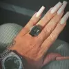 32ct Radiant Cut Green Tourmaline Vintage Cocktail Ring