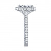 4ct Radiant Cut White Sapphire Engagement Ring