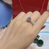Handmade 2.0 CT 8-Prong Round Cut  Engagement Ring in Sterling Silver