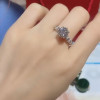 Handmade 2.0 CT 8-Prong Round Cut  Engagement Ring in Sterling Silver