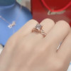 2ct Round Cut White Sapphire Engagement Ring
