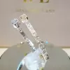 Two-tone Emerald & Round Cut Open Bracelet