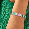 12ctw Princess Cut Multi-color Sapphire Vintage Bracelet