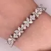 16ctw Marquise Cut Clustered Flower Tennis Bracelet