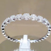 Fashion White Sapphire Bangle Bracelet