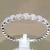 Fashion White Sapphire Bangle Bracelet