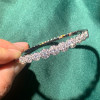 Fashion White Sapphire Bangle Bracelet