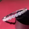 Fashion White Sapphire Bangle Bracelet