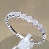 Fashion White Sapphire Bangle Bracelet