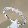 Fashion White Sapphire Bangle Bracelet