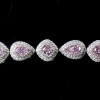 Fashion Pink Sapphire Wrist Chain Bracelet