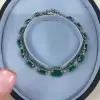 Cushion Cut Emerald Bracelet Wrist Chain