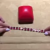 Cushion Cut Ruby & White Sapphire Bracelet