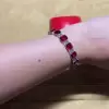 Cushion Cut Ruby & White Sapphire Bracelet
