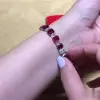 Cushion Cut Ruby & White Sapphire Bracelet