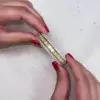 Princess Cut Yellow Sapphire Bangle Bracelet