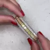 Princess Cut Yellow Sapphire Bangle Bracelet