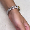 Princess Cut Yellow Sapphire Bangle Bracelet