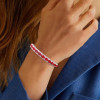 18ctw Cushion Cut Ruby Three-row Bracelet